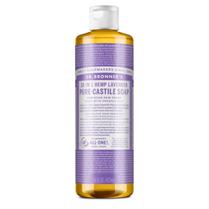 Castile Liquid Soap , Organic, Hemp, Lavender