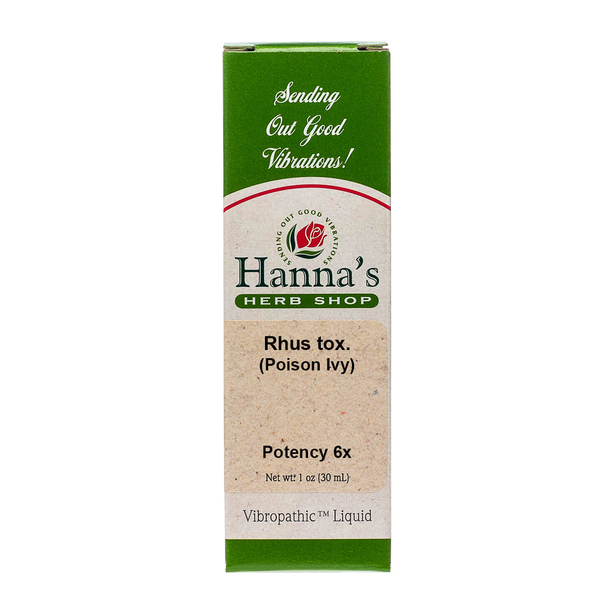 Rhus tox. (Poison Ivy), Vibropathic™ Hanna's Herb Shop