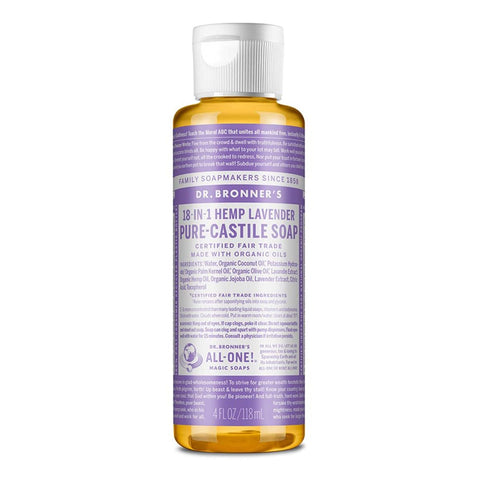 Castile Liquid Soap, Organic, Hemp Lavender