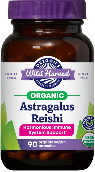 Astragalus and Reishi Capsules, Organic