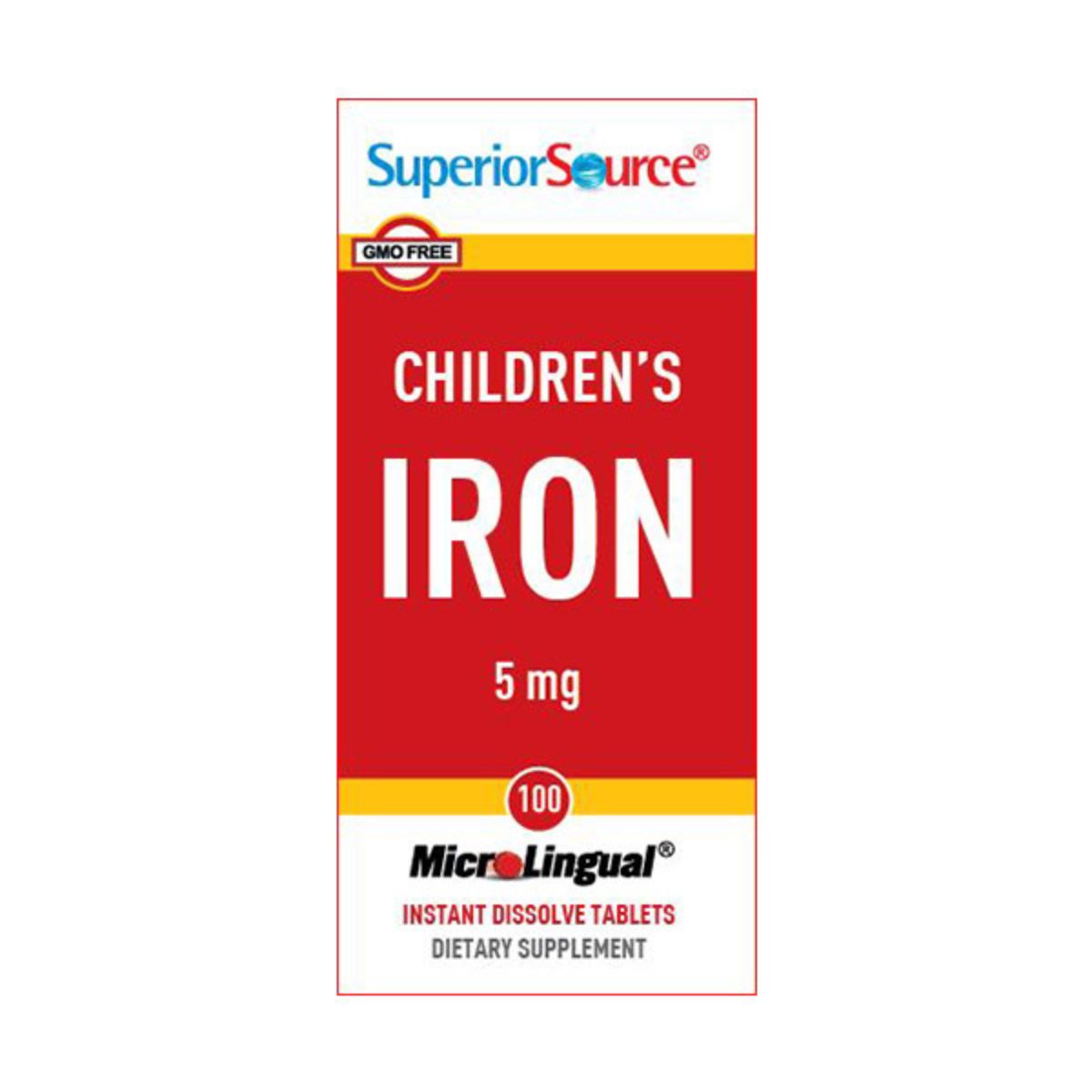 Clearance Children’s Iron 5 mg- 50% off- FINAL SALE.