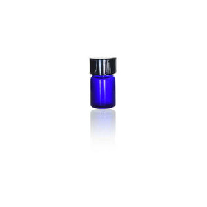 Vial, Cobalt, Dram w/cap
