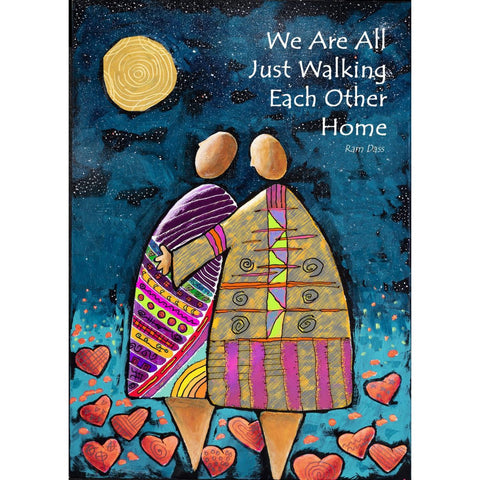 Greeting Card- Walking Each Other Home