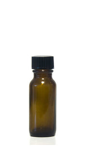 Bottle, Amber, 0.5 oz. w/ Cap