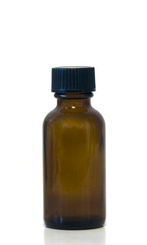 Bottle, Amber, 1 oz. w/ Cap