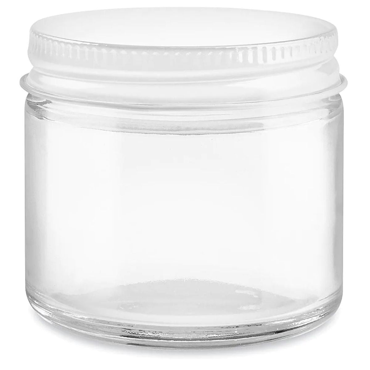 Jar, Clear Glass, Wide Mouth, 2 oz. w/ lid
