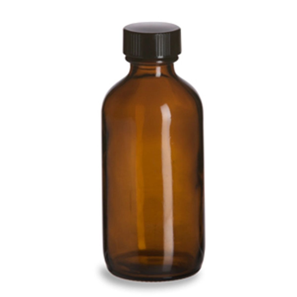 Bottle, Amber, 4 oz. w/ Cap