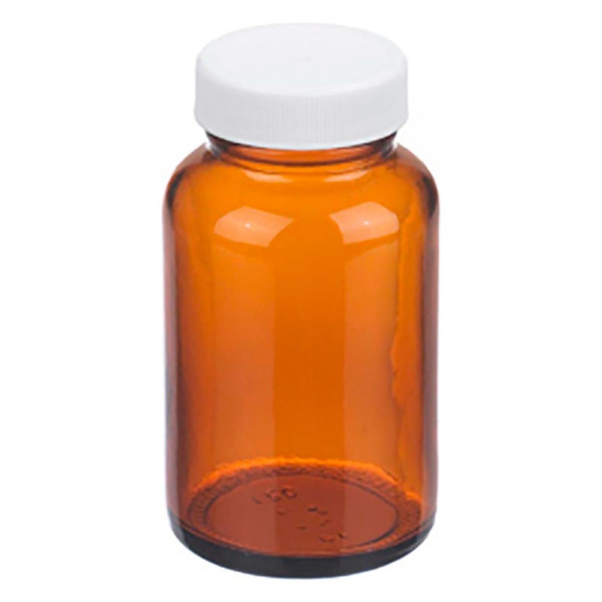 Bottle, Amber, Wide Mouth 8 oz. w/ Cap