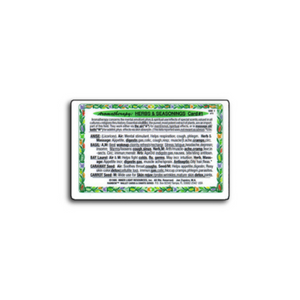 Aromatherapy: Herbs & Seasonings, Wallet Card #1