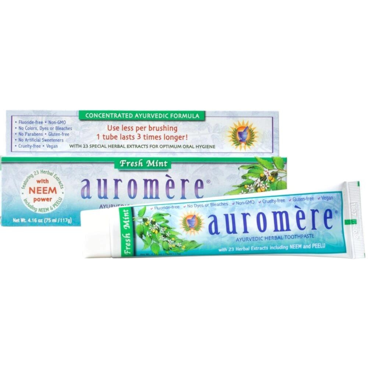 Toothpaste, Fresh Mint, Ayurvedic Formula