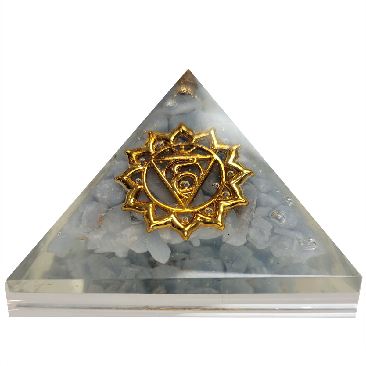 Pyramid, Angelite Orgone- Throat Chakra