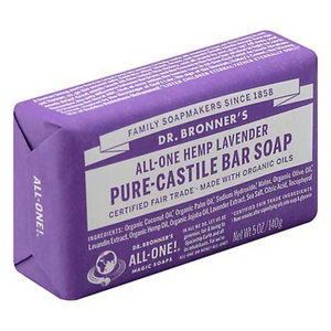 Castile Bar Soap, Organic, Hemp, Lavender