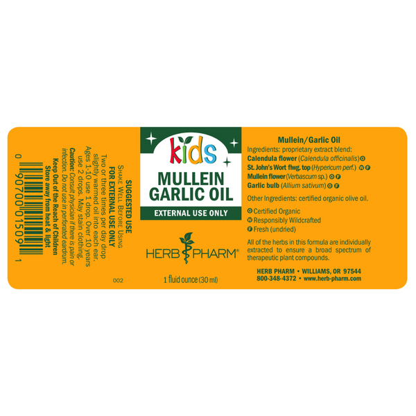 Kids Mullein Garlic Oil