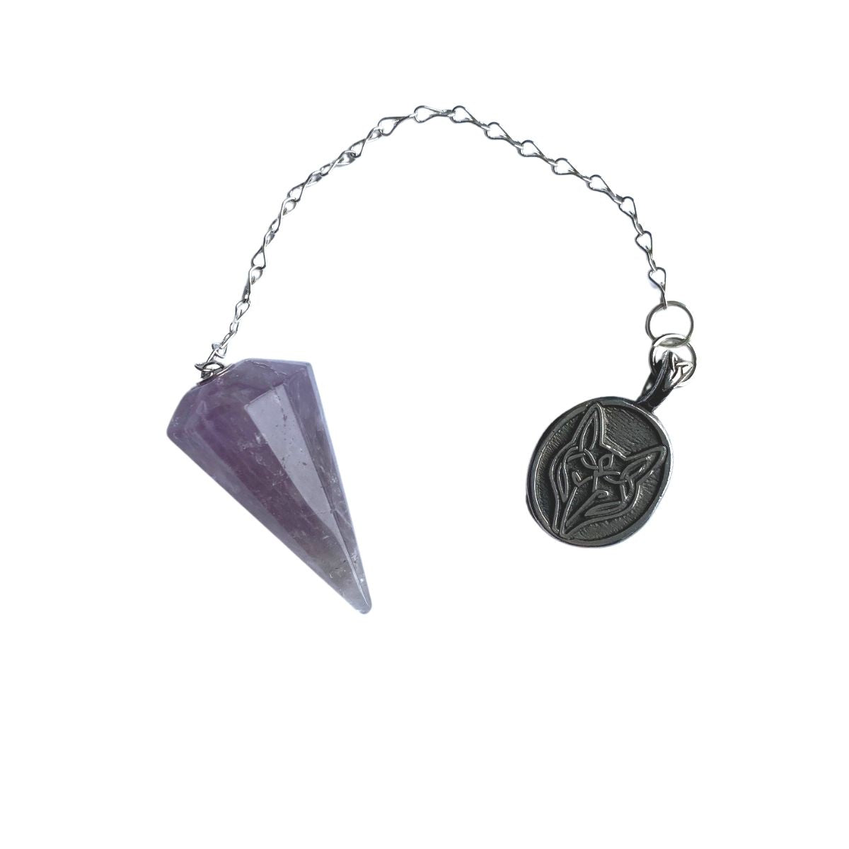 Pendulum, Celtic Wolf- Amethyst