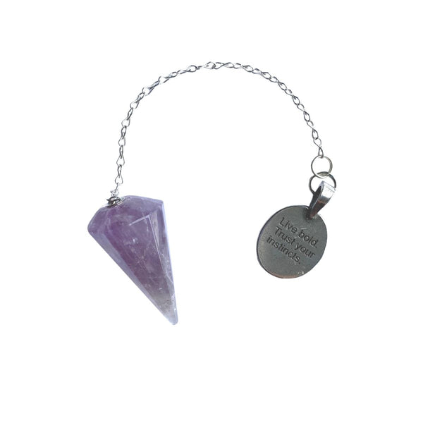 Pendulum, Celtic Wolf- Amethyst