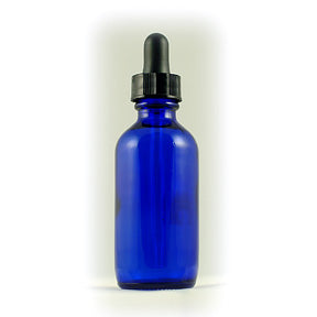 Bottle, Cobalt, 2 oz. w/ Dropper