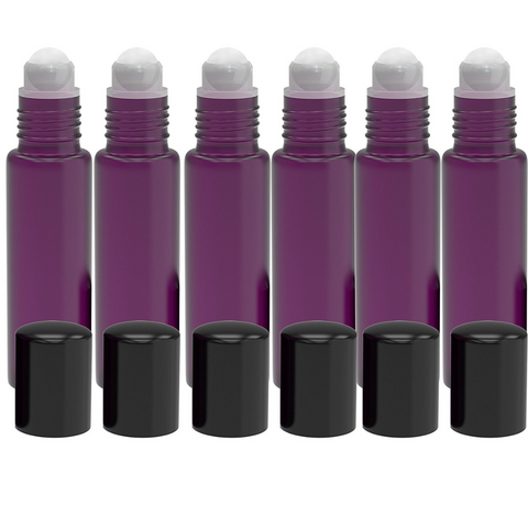 Roll- on bottle, Empty- Violet Glass