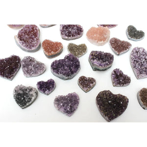 Amethyst Heart, Multicolor w/ Druzy on Sale