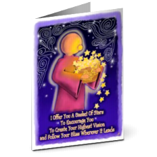 Greeting Card- Basket Of Stars