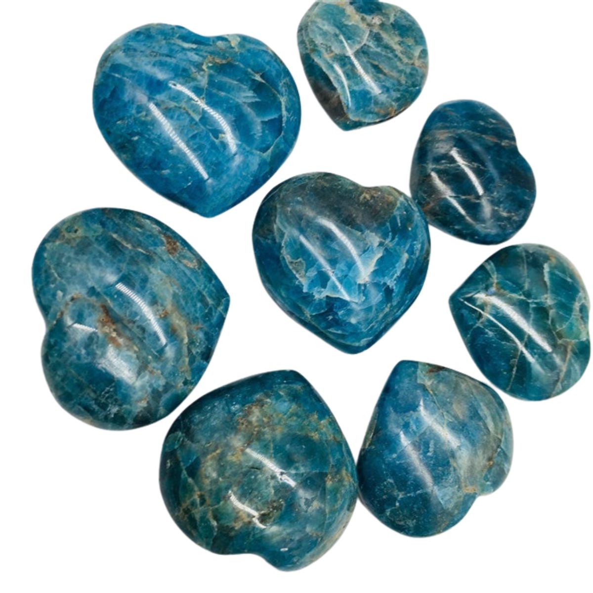 Blue Apatite Stone Heart
