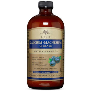 Calcium, Magnesium, Citrate with D3, Liquid Blueberry flavor