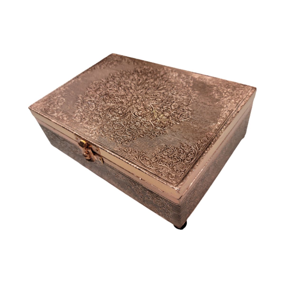 Copper Plated Box- Flower