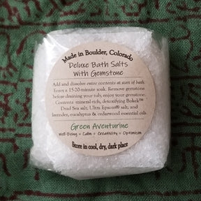 Deluxe Bath Salts w/ Aventurine on sale!