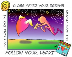 Greeting Card- Chase After Your Dreams