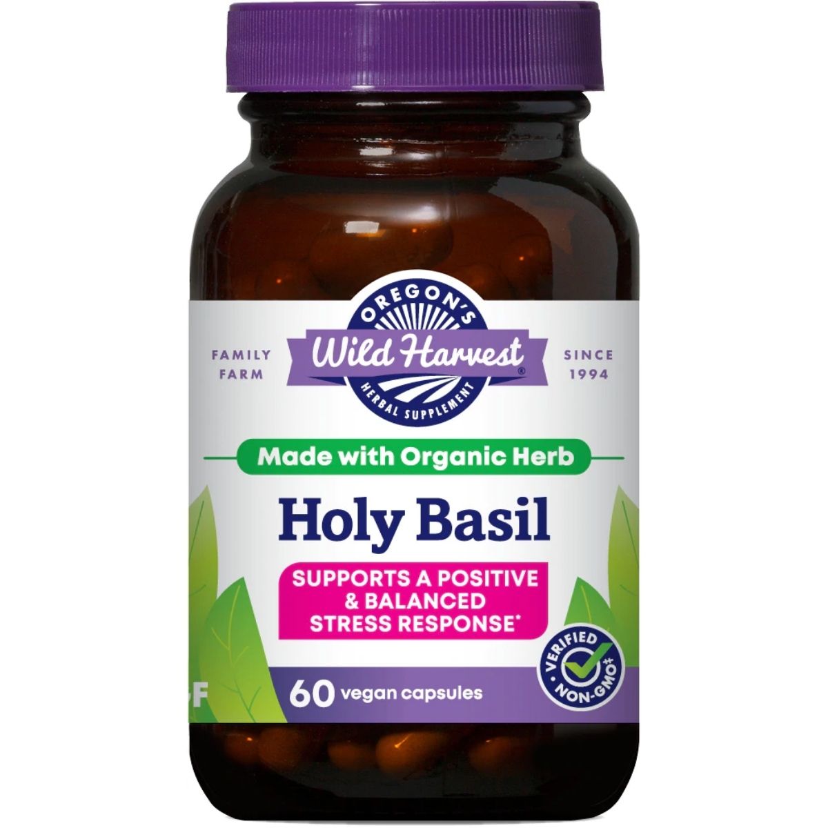 Holy Basil Capsules, Organic