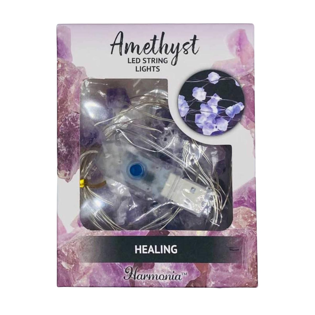 LED Light String, Amethyst- 6.5 ft.