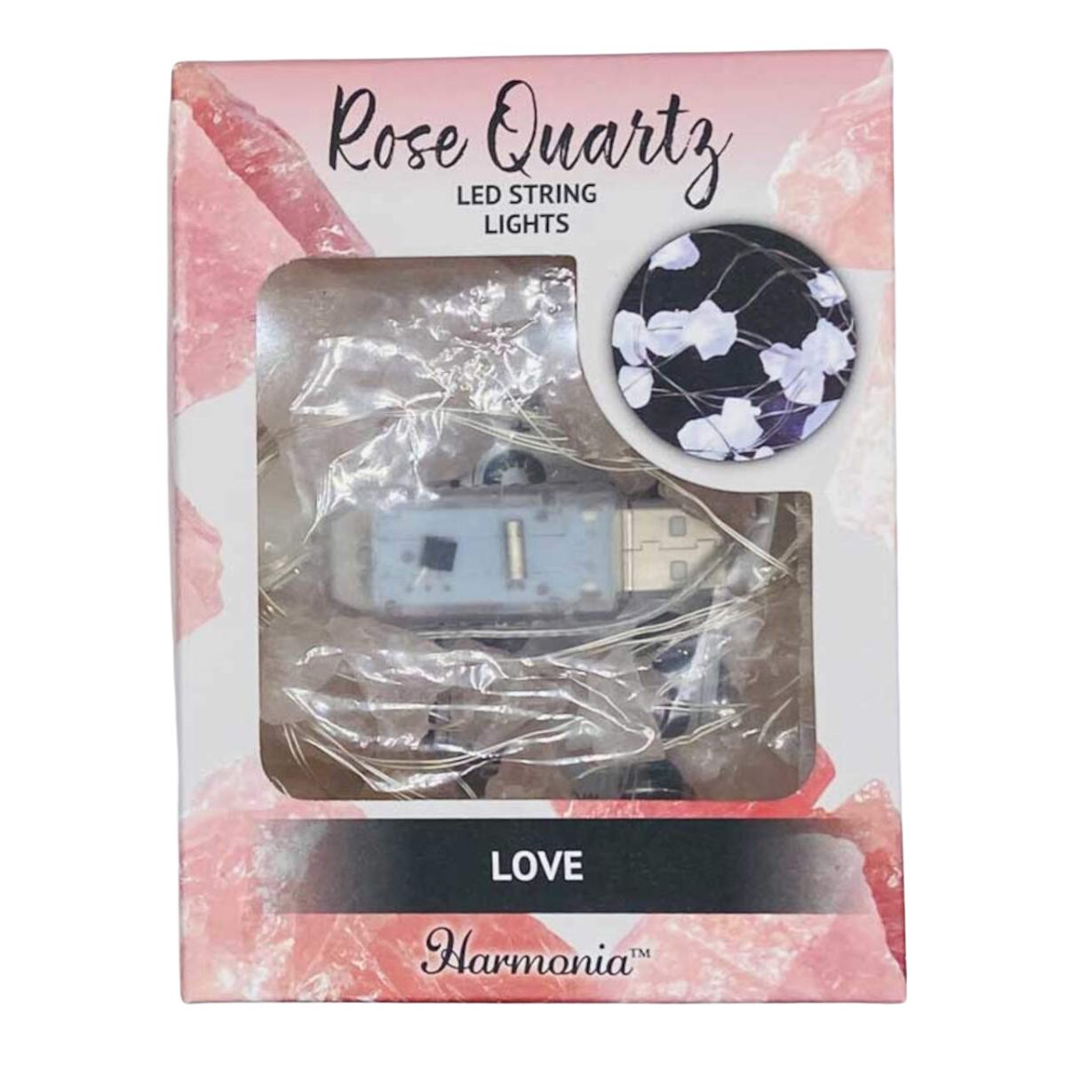 LED Light String, Rose Quartz- 6.5 ft.
