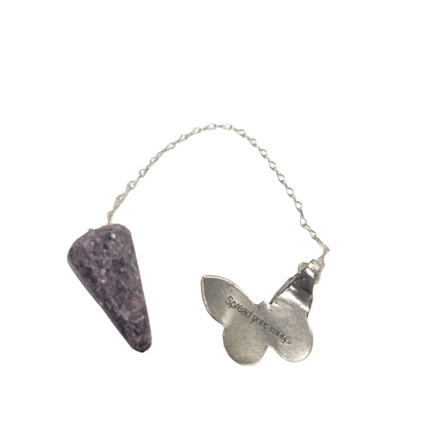 Pendulum, Lepidolite- Butterfly