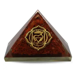 Pyramid, Red Jasper Orgone- Base Chakra