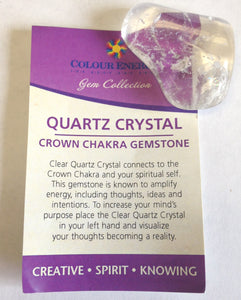 Chakra Gemstone- Quartz Crystal