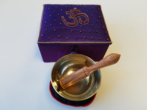 Singing Bowl- Om Ring Gong Gift Set