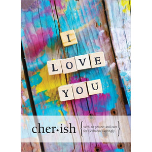 Greeting Card, Anniversary- Vibrant I Love You