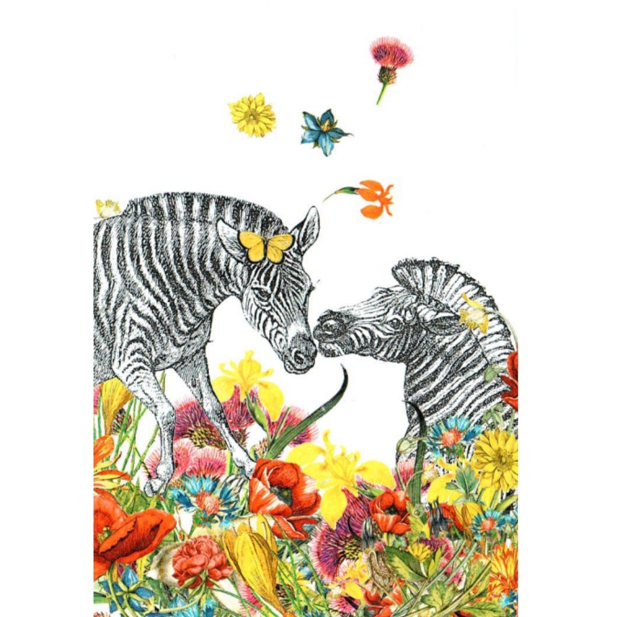 Greeting Card, Birthday- Zebra Birthday