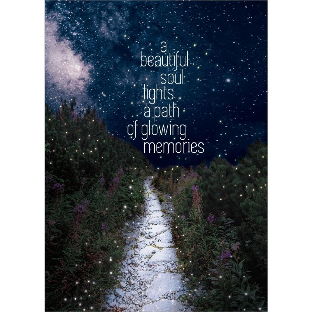 Greeting Card, Sympathy- Glowing Path
