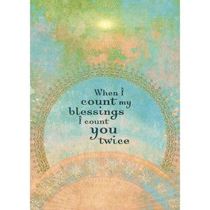 Greeting Card, All Occasion- When I Count My Blessings