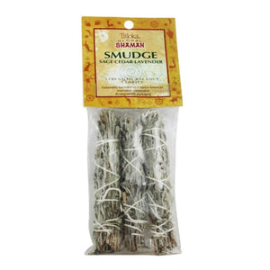 Smudge Stick- Sage, Cedar & Lavender, Mini 3 Pack