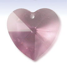Crystal- Heart, Rose, 30 mm