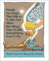 Greeting Card- Friends Are Angels