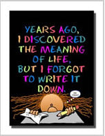 Greeting Card- Meaning of Life