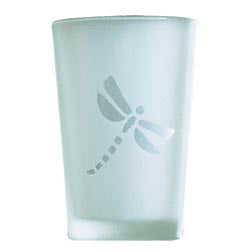 Glass Votive Holder- Dragonfly