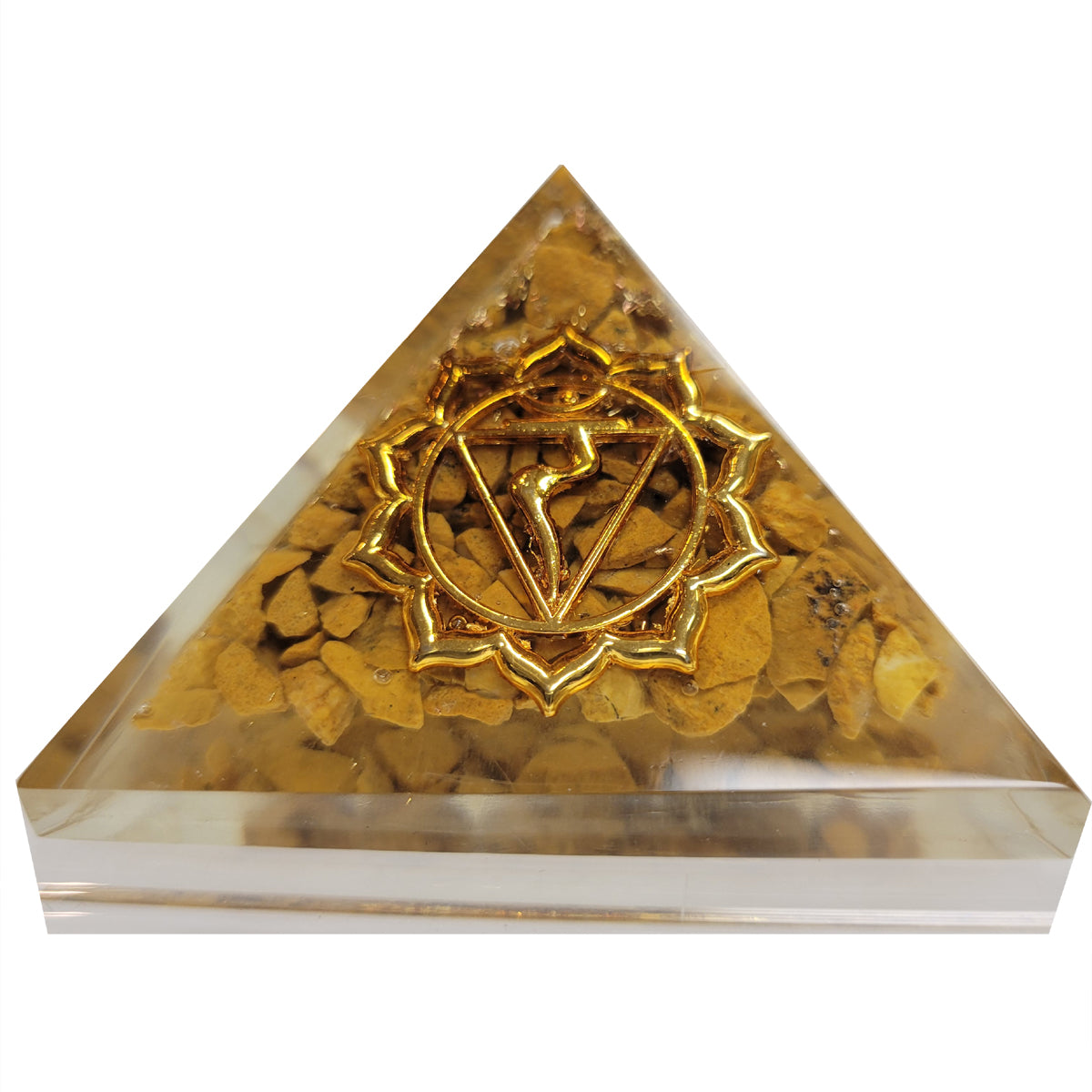 Pyramid, Yellow Jasper Orgone- Solar Plexus Chakra